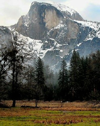 Half Dome In Winter, Yosemite National Park