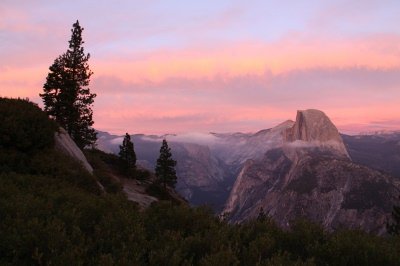 Half Dome At Sunset, Yosemite National Park