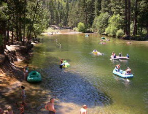 Rafting along the Merced River, NPS